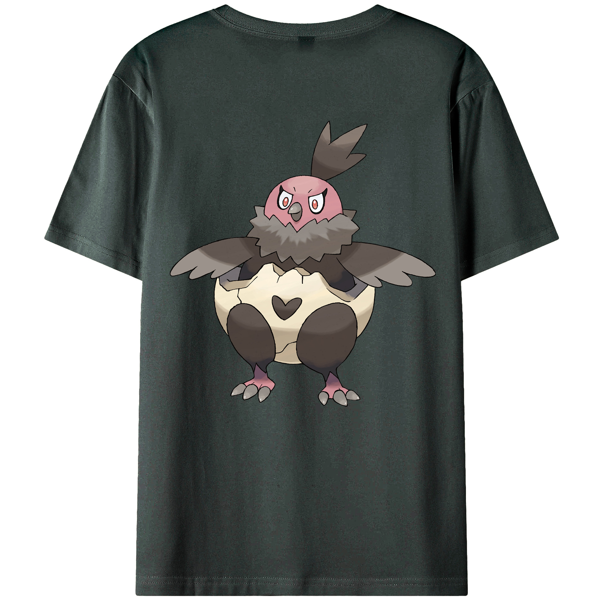 （画像用） ポケットモンスター Pokémon 綿100％ メンズ半袖Tシャツ（バックプリント） 通気性